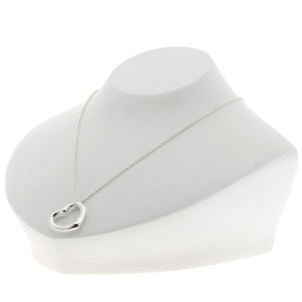 Tiffany Co Open Heart Necklace Silver - Picture 4 of 5